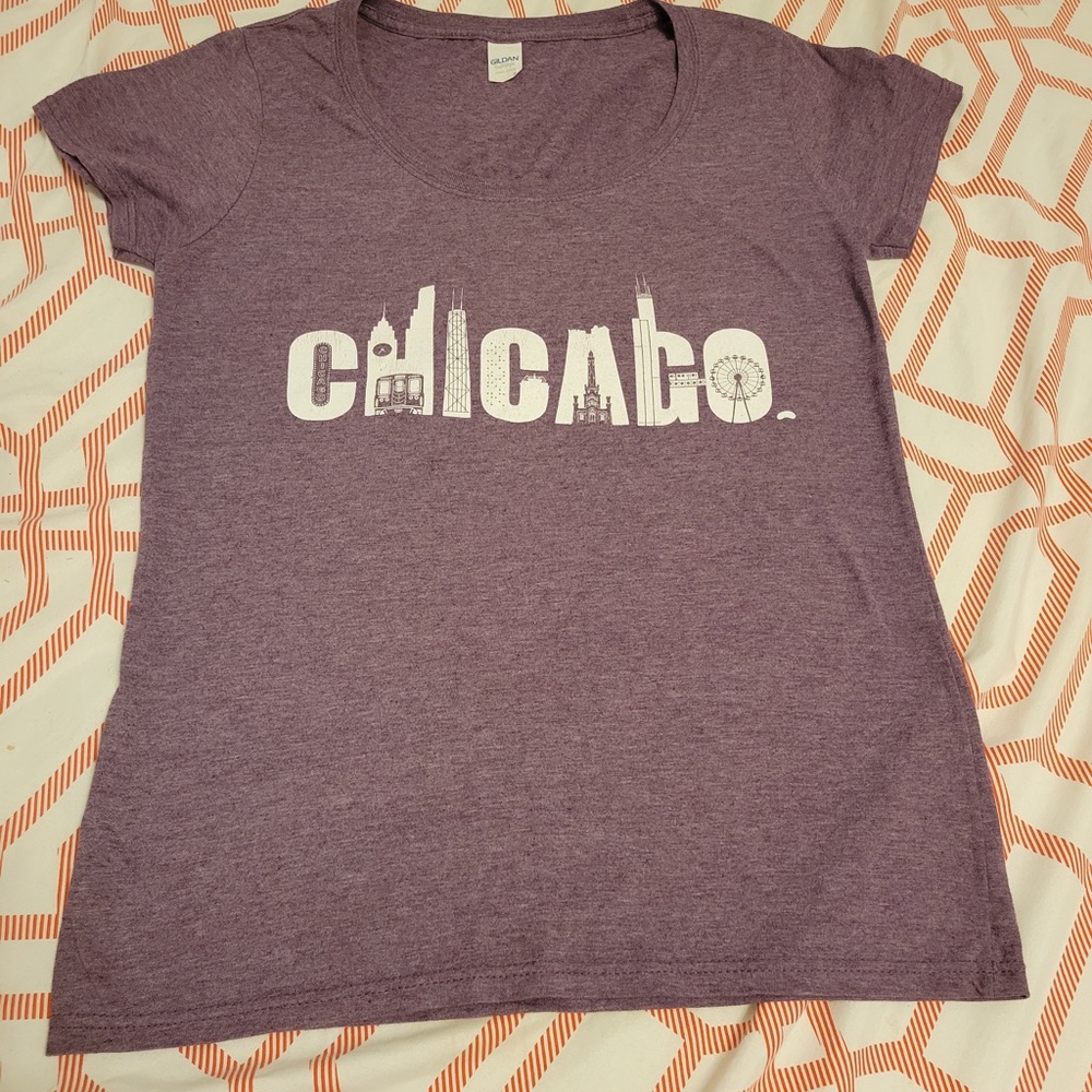 Purple Chicago tee